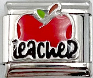 Teacher Apple 9mm Charm