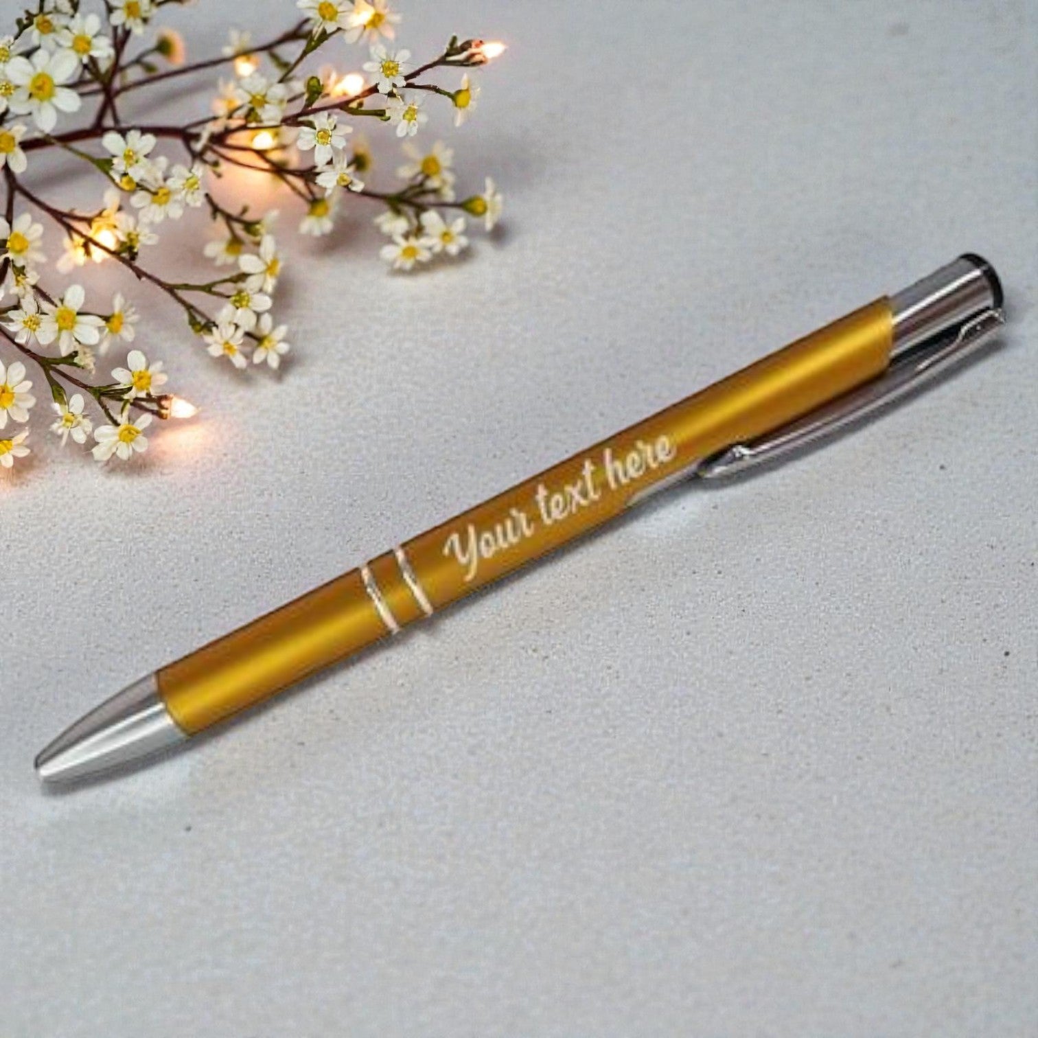 Personalized Engraved Pen - Gold* – Charmed Jewellery