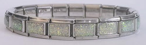 9mm 18 Link Glitter Italian Charm Bracelet-Charmed Jewellery