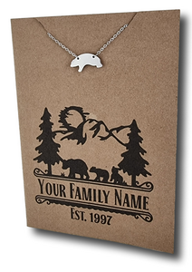 Bear Pendant & Chain - Card 435