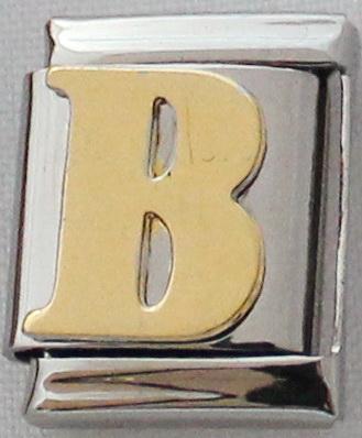 Gold Plated Letter B 13mm Charm-Charmed Jewellery