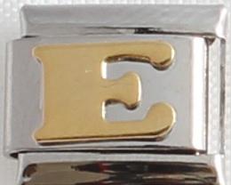 Gold Plated Letter E 9mm Charm-Charmed Jewellery