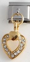 Heart Dangle 9mm Charm-Charmed Jewellery