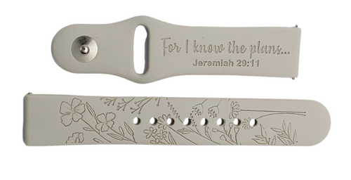 WILDFLOWER SCRIPTURE Personalized Apple Watch Band