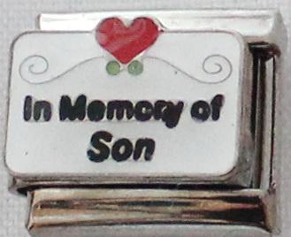 In Memory of Son 9mm Charm-Charmed Jewellery