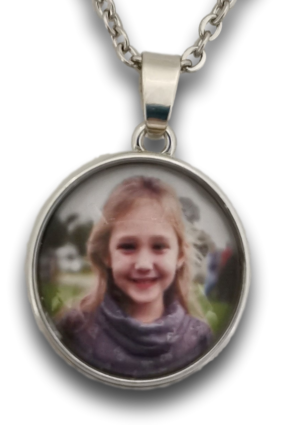 Pendant 1 + Chain + Photo Charm (click product to upload photo)-Charmed Jewellery