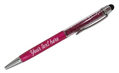 Personalized Crystal Stylus Pen - Dark Pink*