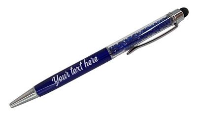 Personalized Crystal Stylus Pen - Navy Blue*
