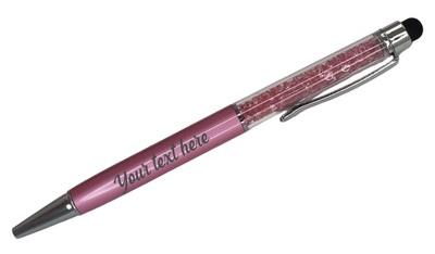 Personalized Crystal Stylus Pen - Pink*