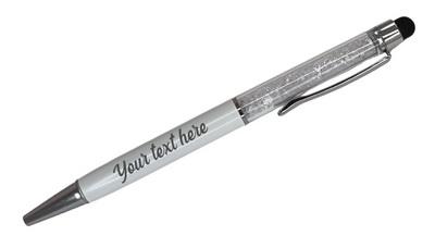 Personalized Crystal Stylus Pen - White*