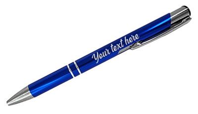 Personalized Engraved Pen - Blue*