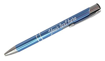 Personalized Engraved Pen - Light Blue*