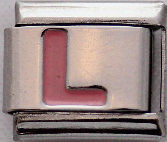 Pink Letter L-Charmed Jewellery