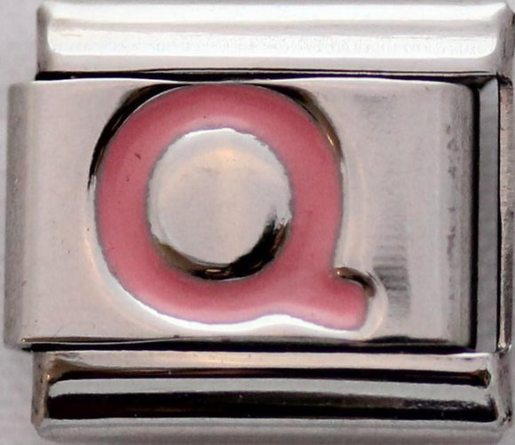 Pink Letter Q-Charmed Jewellery