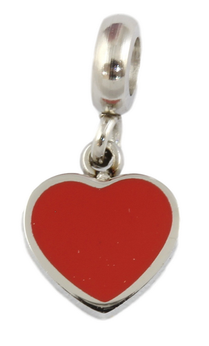 Stainless Steel Mini Red Heart-Charmed Jewellery