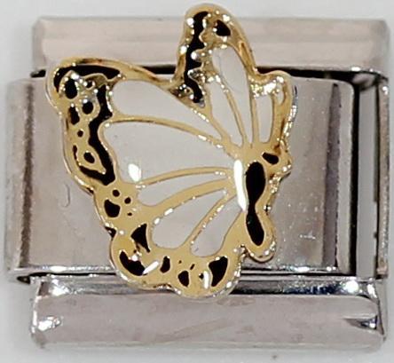 White Butterfly 9mm Charm-Charmed Jewellery