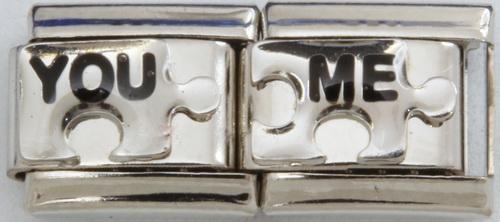 You & Me Puzzle 9mm Charms-Charmed Jewellery