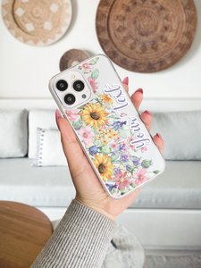 Personalized Sunflower 3 Cellphone Case