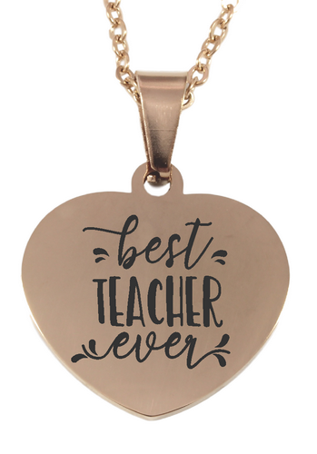 Teacher Gifts - Engraved Jewellery