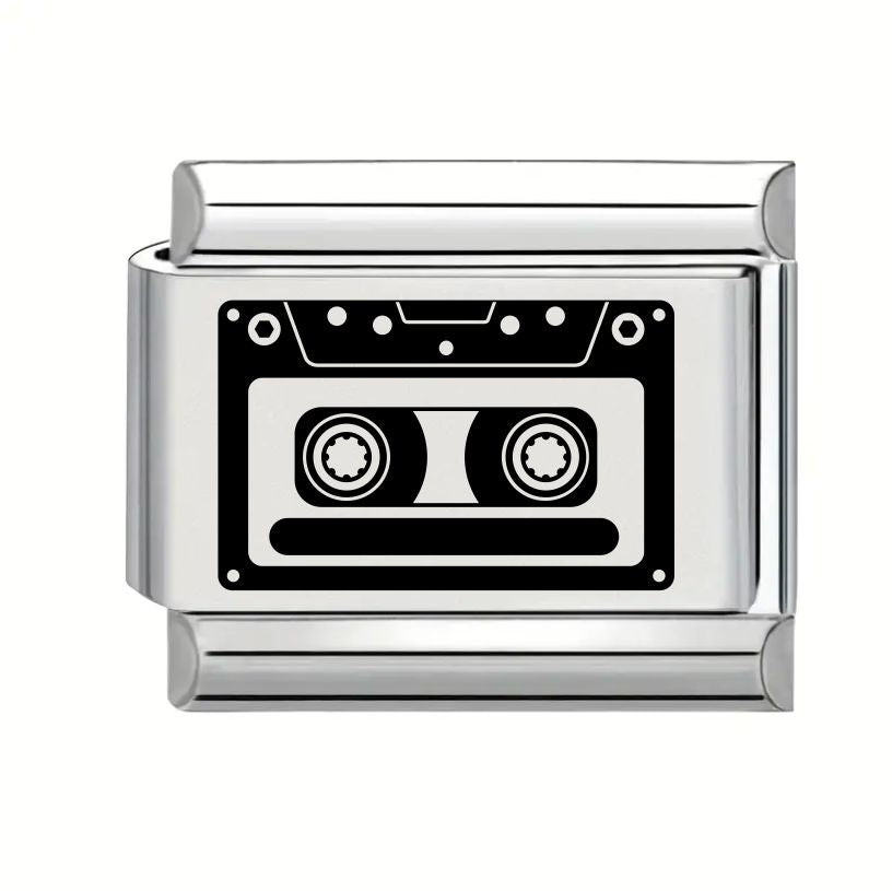 9mm Laser Engraved Charm - Tape