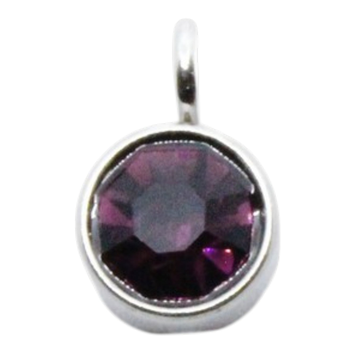 Birthstone Charm February (Engraved jewellery)