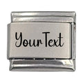 9mm Engraved Name/Word Italian charm Matte