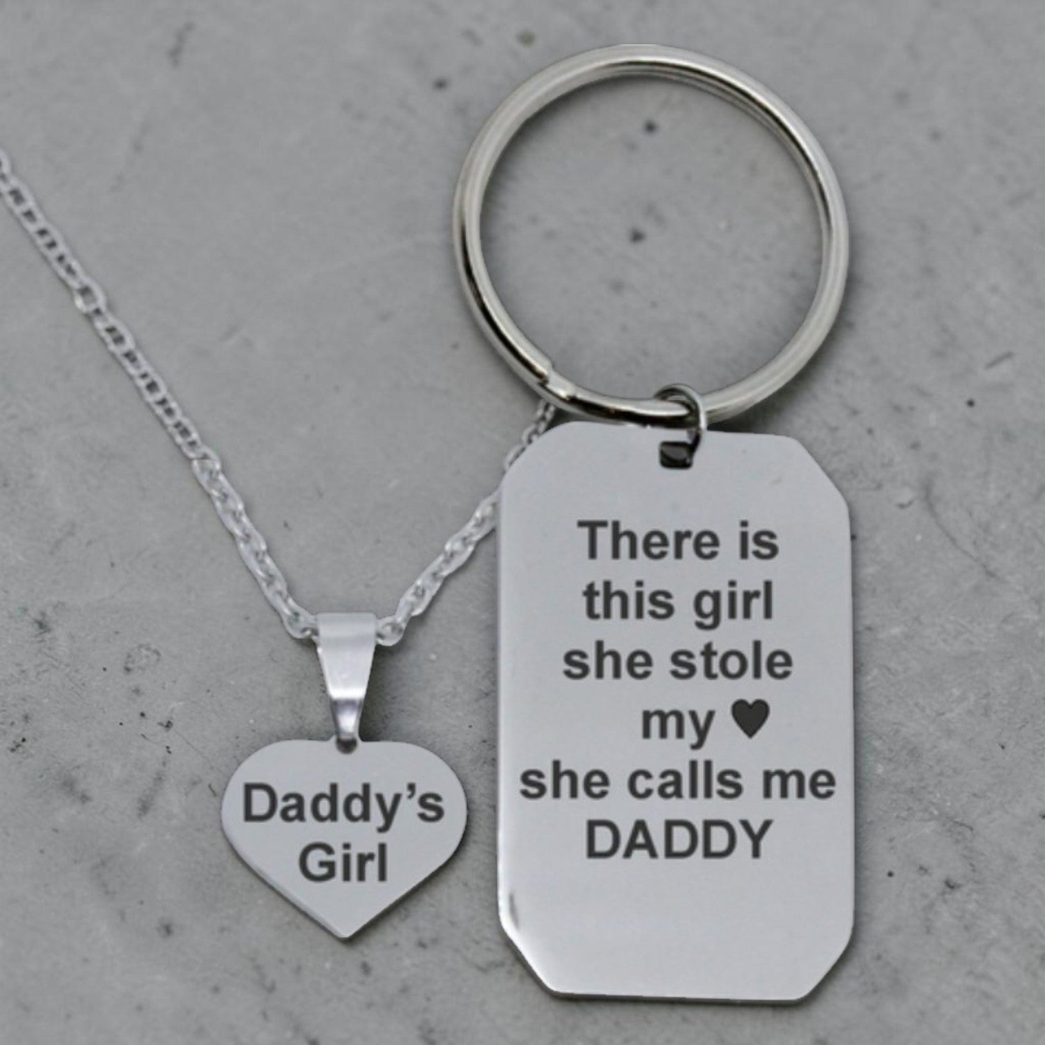 Daddy Daughter Engraved Set