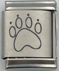 13mm Laser Engraved Charm - Paw