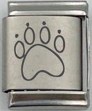 13mm Laser Engraved Charm - Paw
