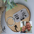 Photo Engraved Dogtag Keyring