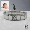 13mm Engraved Photo Italian Charm Bracelet