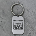 Personalized Star Wars Dad Engraved Keyring