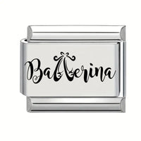 9mm Laser Engraved Charm - Ballerina