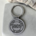 Grandpa Legend Engraved Keyring