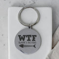 WTF Engraved Keyring