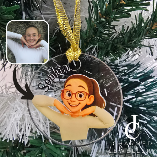 Personalized Cartoon Photo Acrylic Ornaments