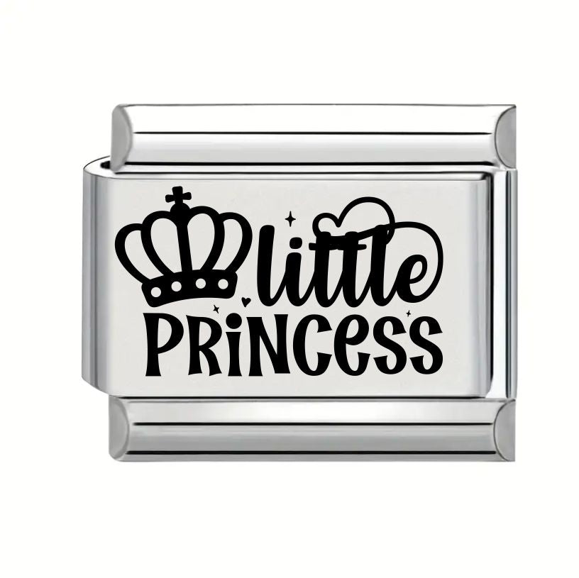 9mm Laser Engraved Charm - Little Princess