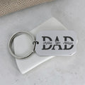 DAD Personalized Names Engraved Keyring