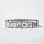 13mm Italian Charm Bracelet - 10 Commandments