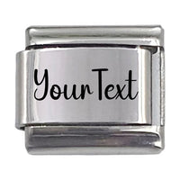 9mm Engraved Name/Word Italian charm