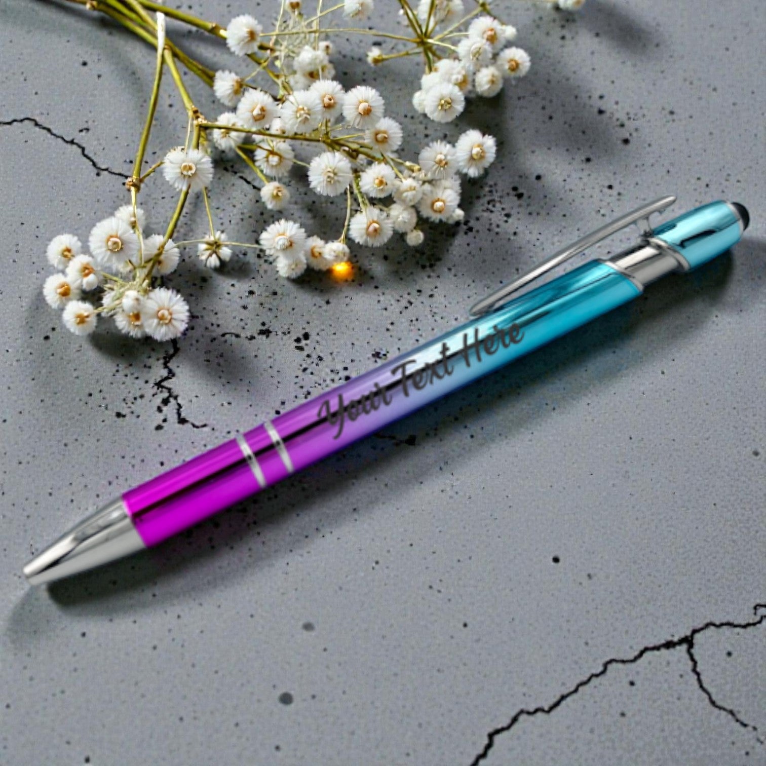 Personalized Stylus Pen - Ombre Pink/Blue*