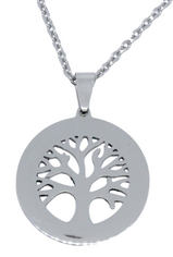 Custom Engraved Tree of Life Pendant and Chain