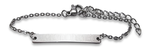 Custom Engraved Baby Name Bar Bracelet