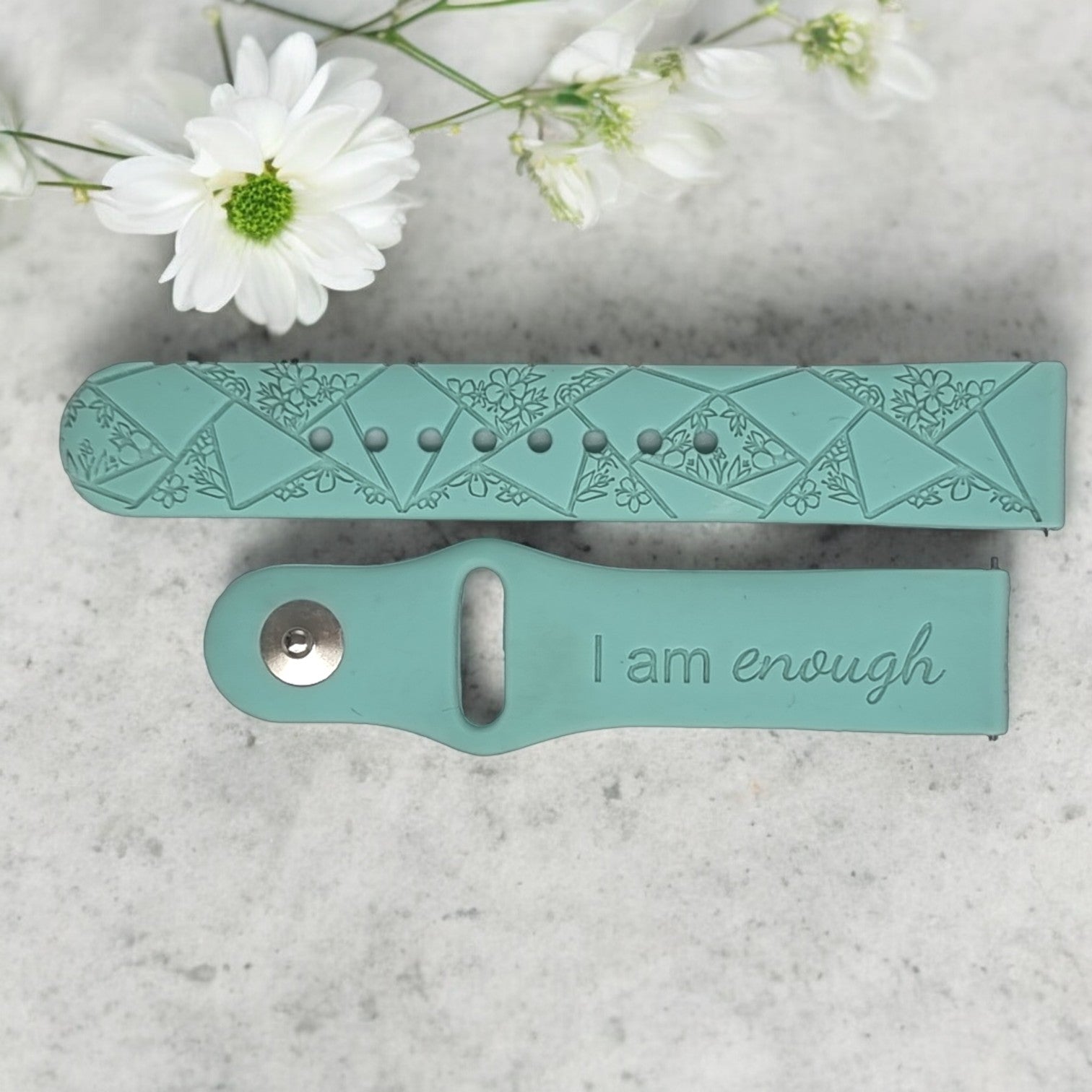 GEOMETRIC FLORAL Personalized Watch Band