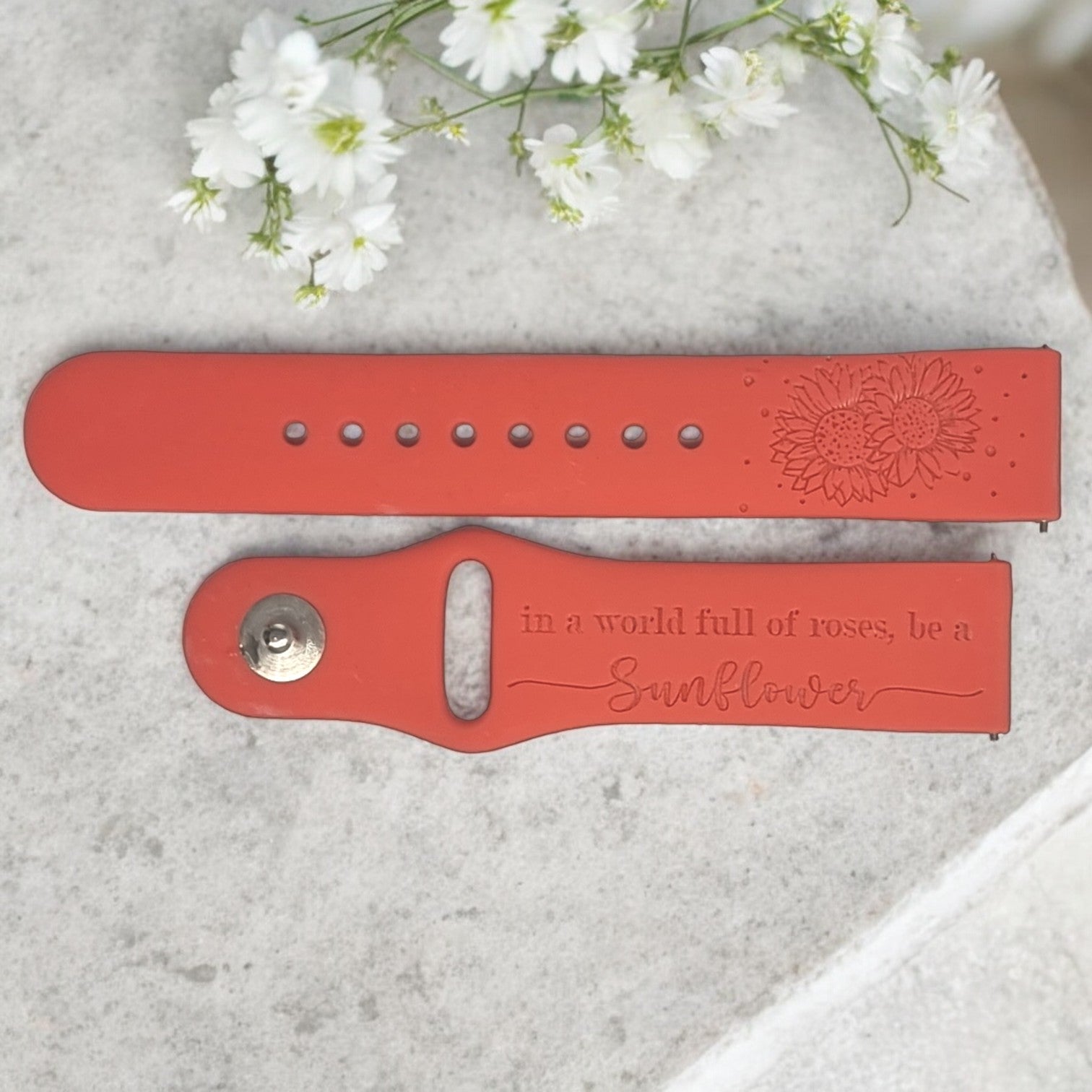 SUNFLOWERS Personalized Watch Band