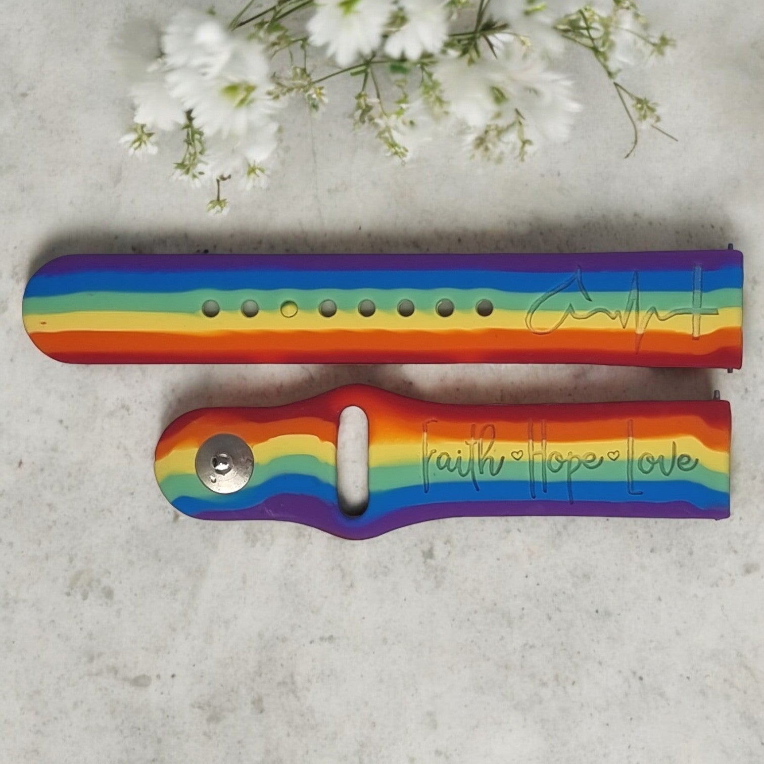 FAITH HOPE LOVE Personalized Watch Band