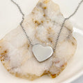 Photo Engraved Heart Necklace