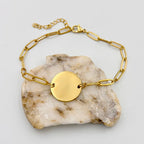 Teacher Paperclip Disc Bracelet