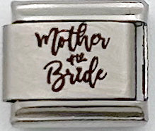9mm Laser Italian Charm - Mother of the Bride