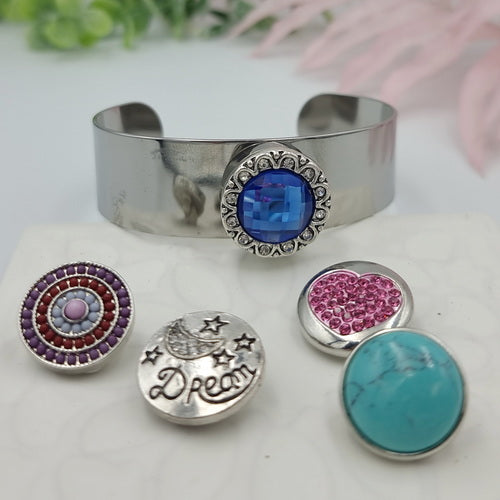 SURPRISE Snap Bracelet and 5 Snap Charms